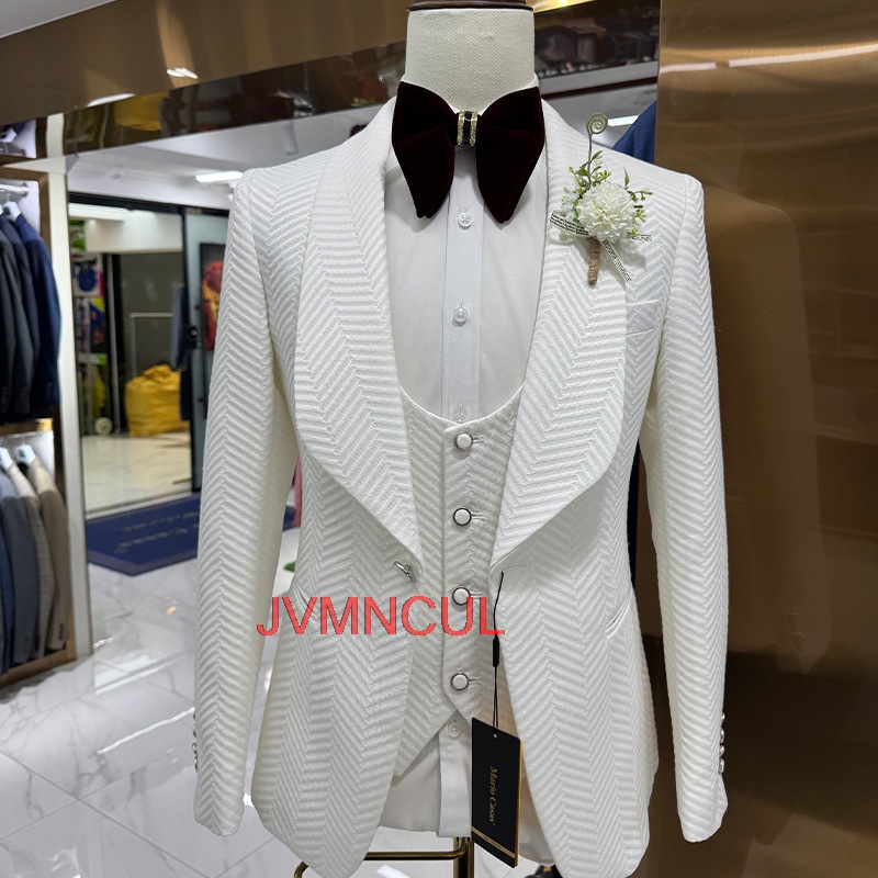 Men'S Formal Wear For Reception - Men's Modern 3 Piece Suit Slim