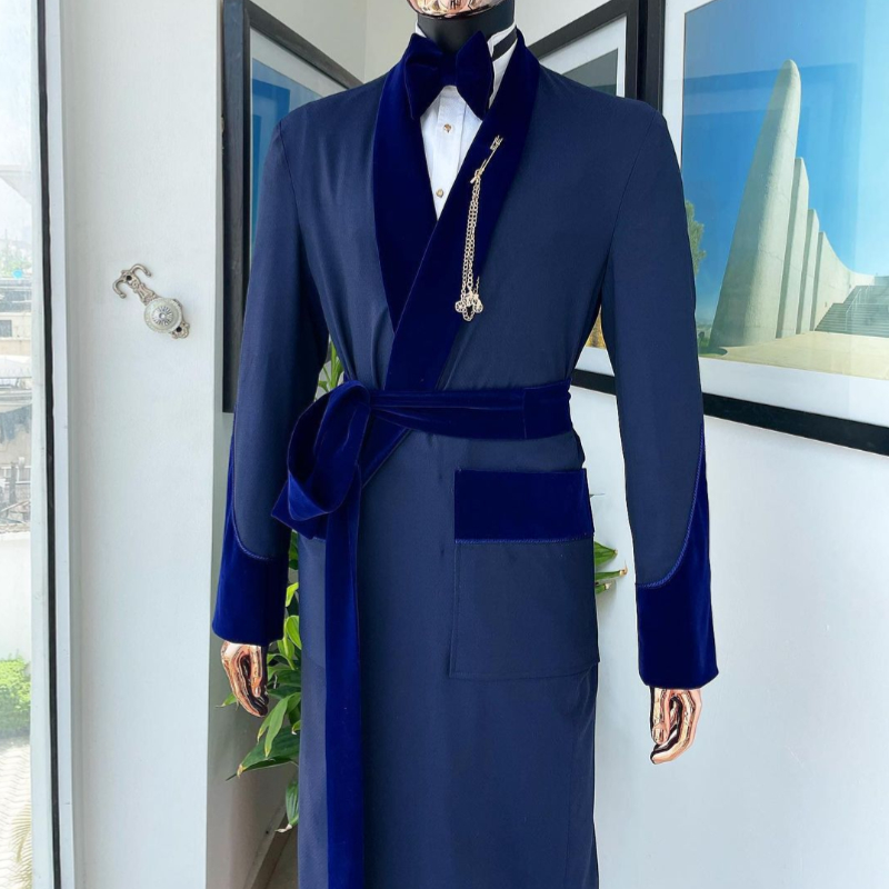 Men'S Formal Wear Belt - Tailor Made Royal Blue Men Suit
