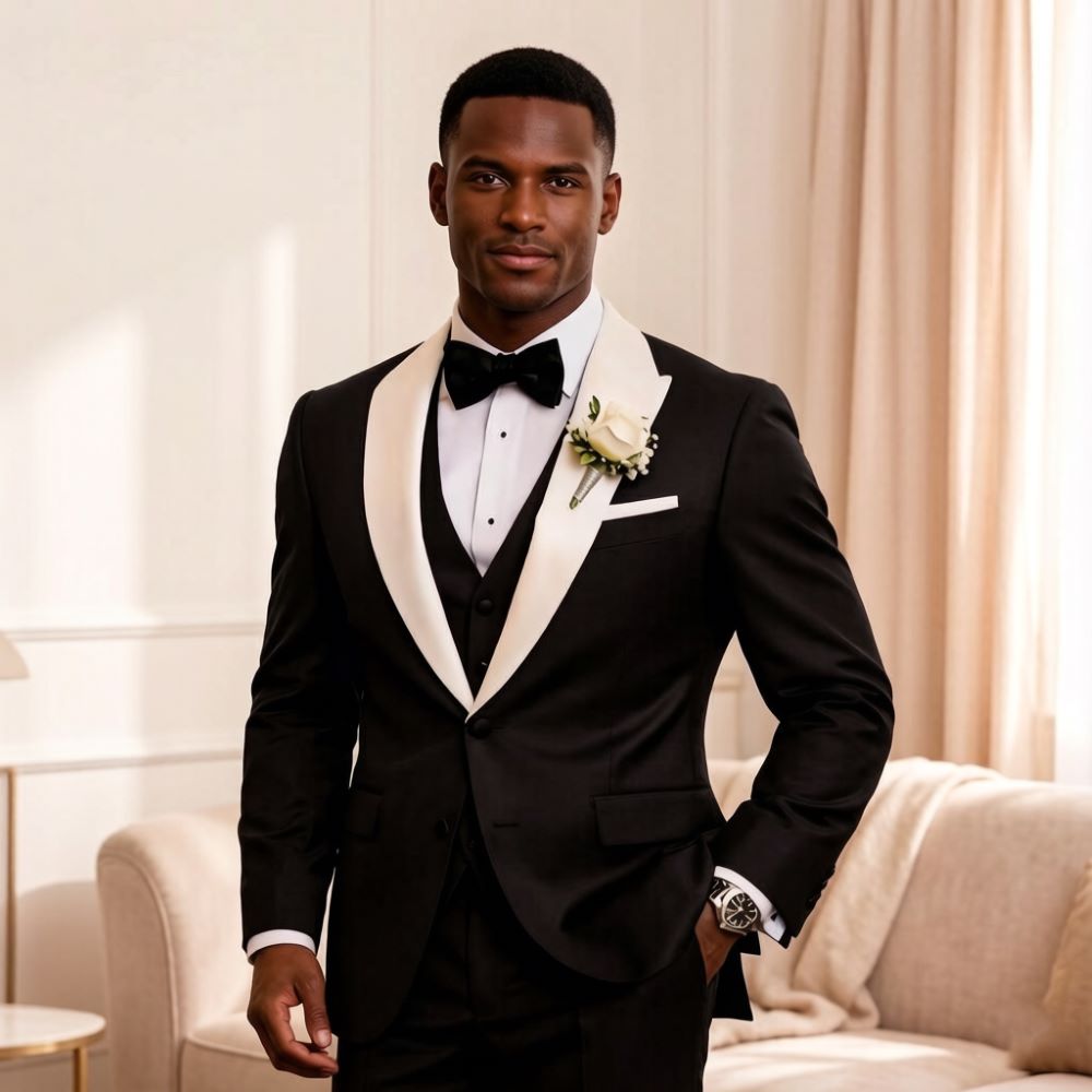3 Pieces Formal Men Suits Peak - огляд і ціна Men'S Formal Wear For Reception