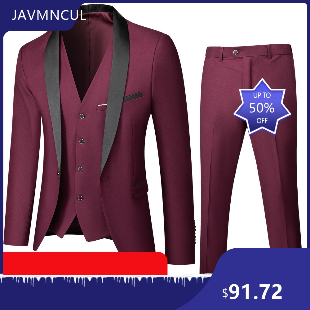 Men's Wedding 3 Piece Suit Set - огляд і ціна Men'S Formal Wear For Graduation