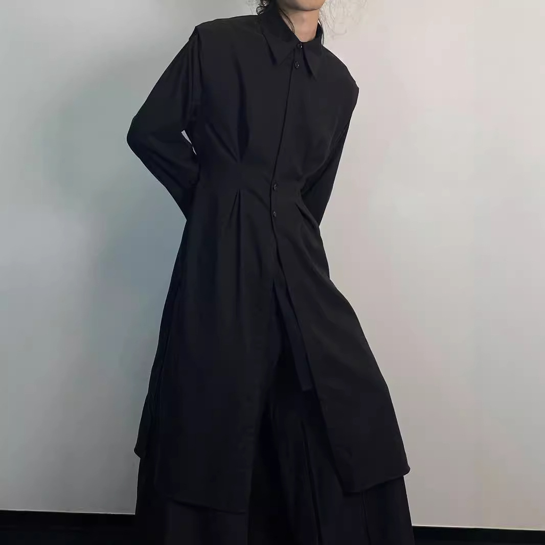 Y2K Gothic Trench Coat Men Dar - огляд і ціна Men'S Formal Wear Belt
