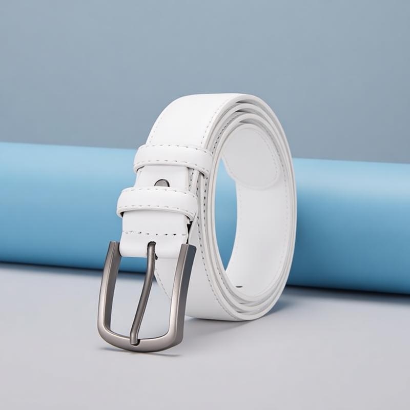 Men's Formal Belt, Solid White - огляд і ціна Men'S Formal Wear Belt