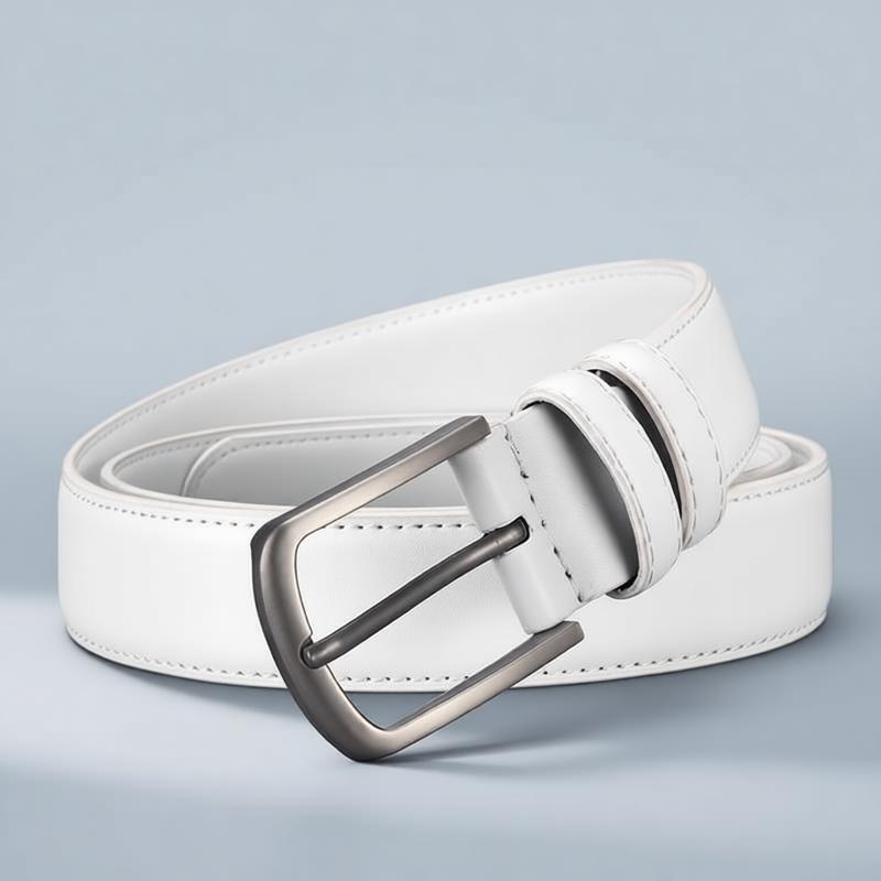 Men's Formal Belt, Solid White - огляд і ціна Men'S Formal Wear Belt