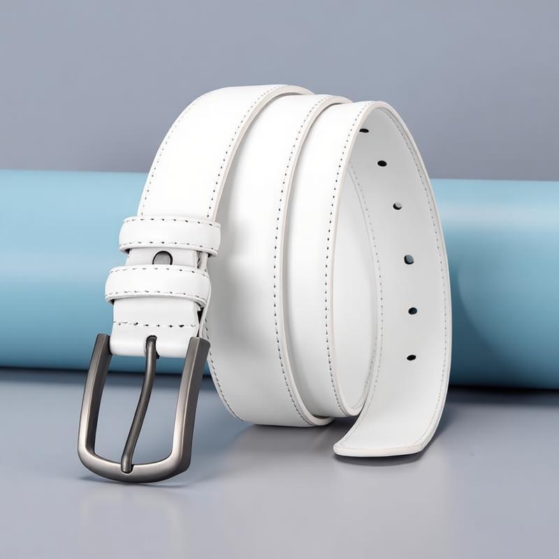 Men's Formal Belt, Solid White - огляд і ціна Men'S Formal Wear Belt