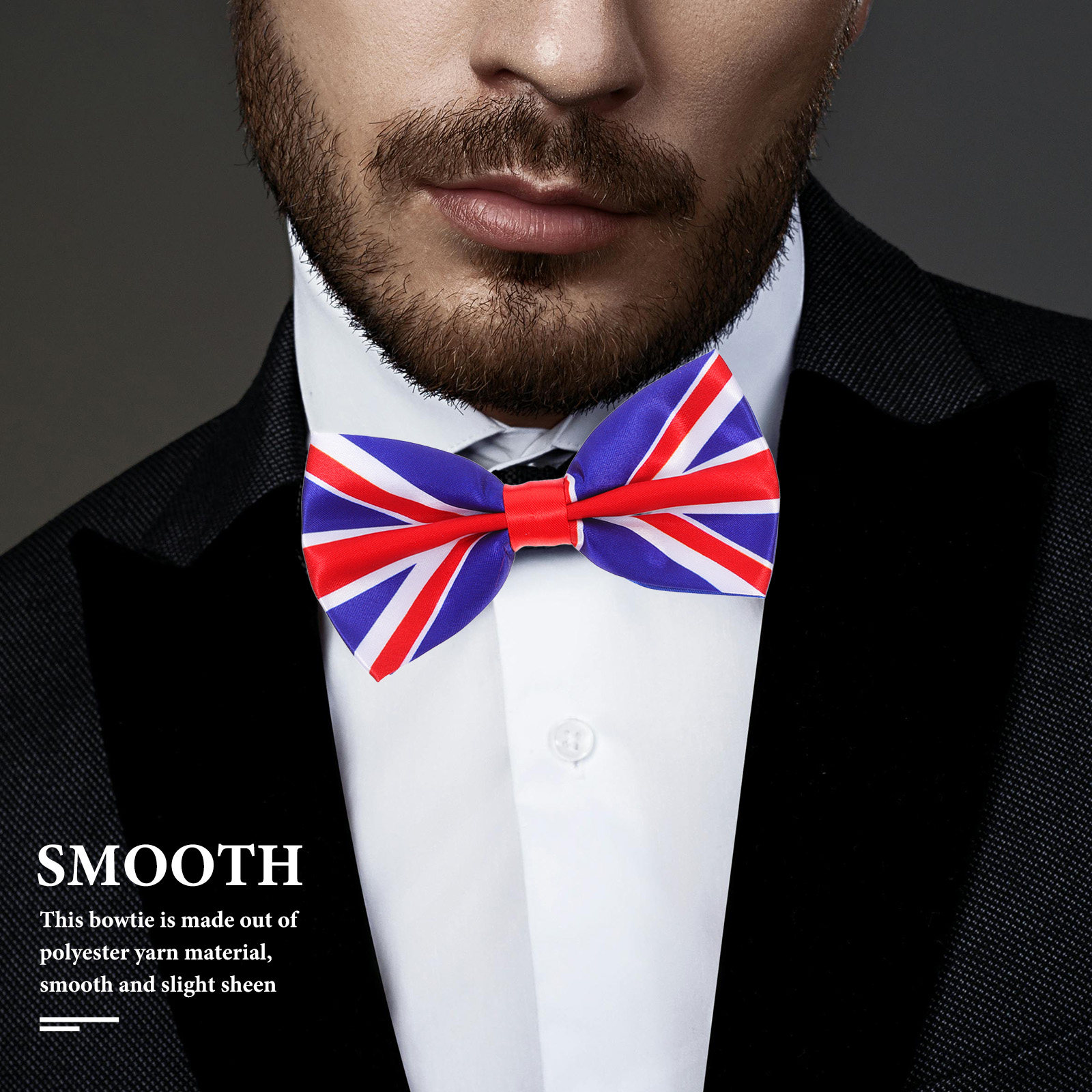 Uk Flag Bow Tie for Men Patrio - огляд і ціна Men'S Formal Wear For Graduation