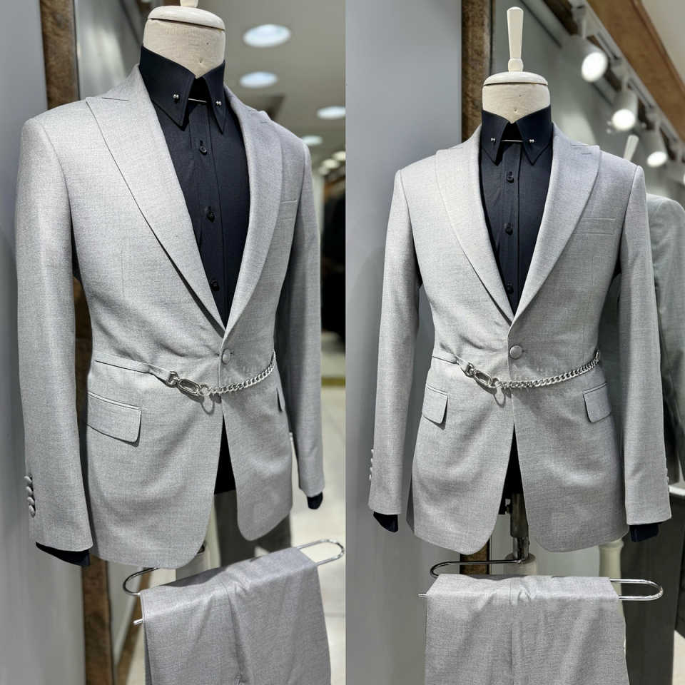 Casual Men Suits 3 Pieces Jack - огляд і ціна Men'S Formal Wear Belt