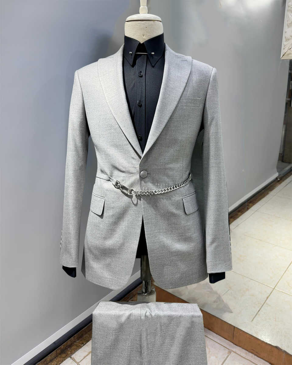 Casual Men Suits 3 Pieces Jack - огляд і ціна Men'S Formal Wear Belt