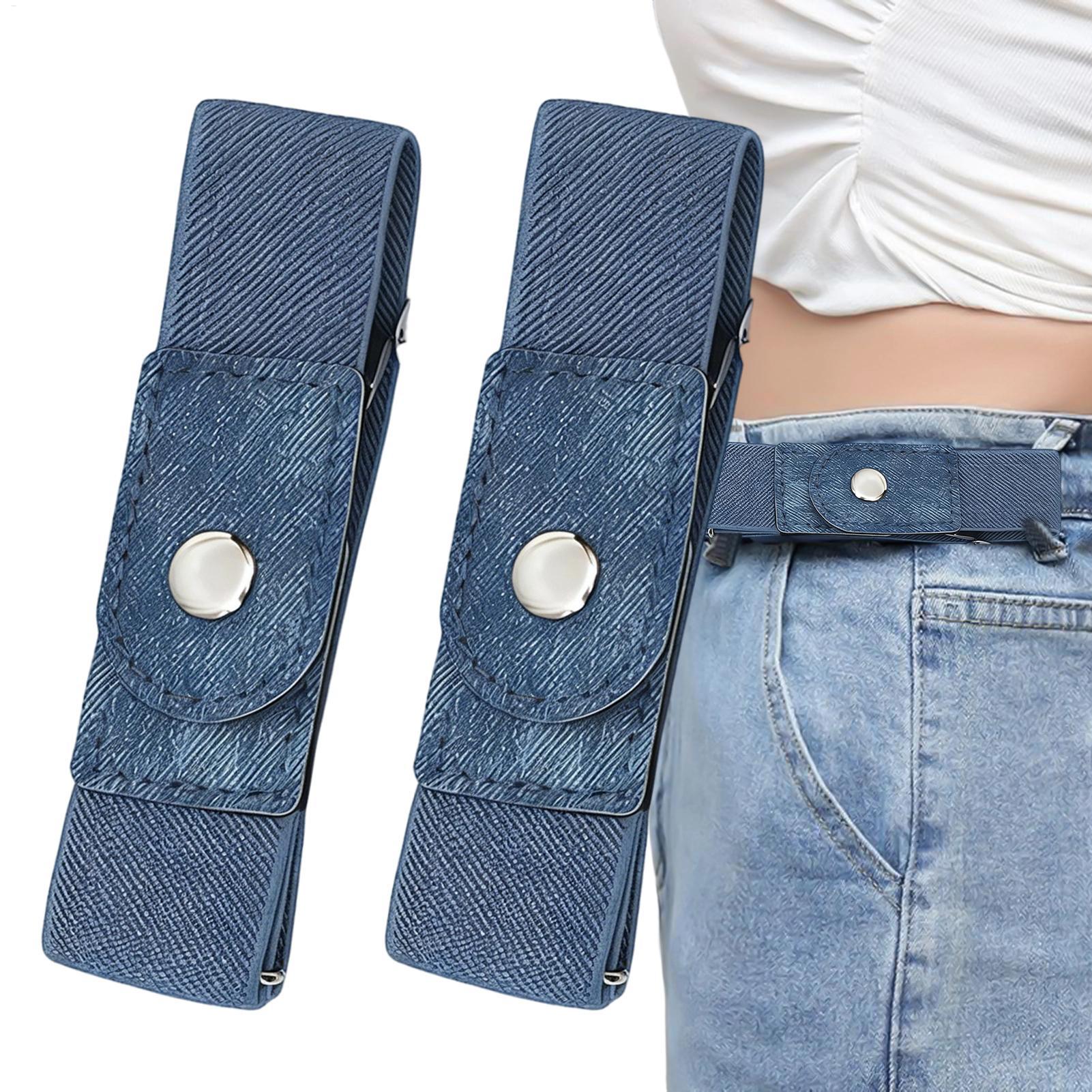 1 Pair No Buckle Belt Women El - огляд і ціна Men'S Formal Wear Belt