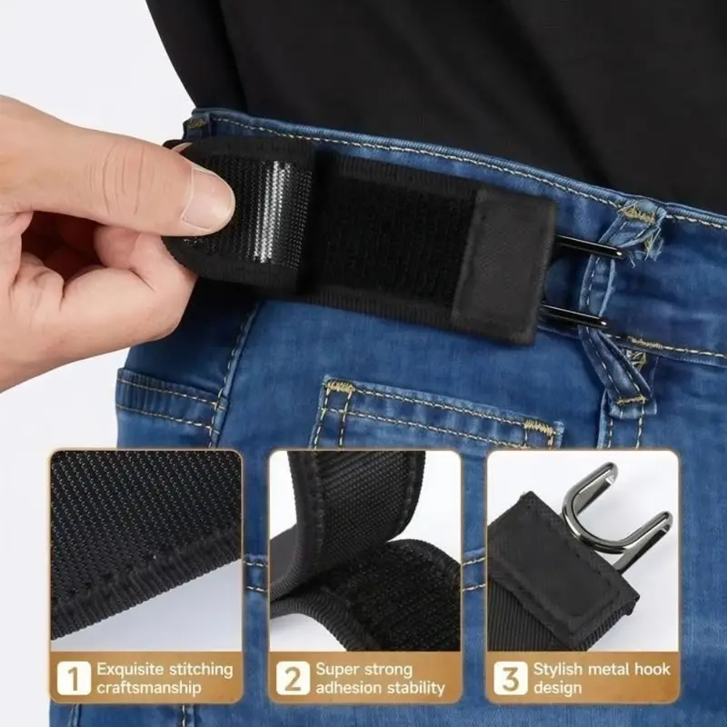 Hot Unisex Buckleless Elastic  - огляд і ціна Men'S Formal Wear Belt