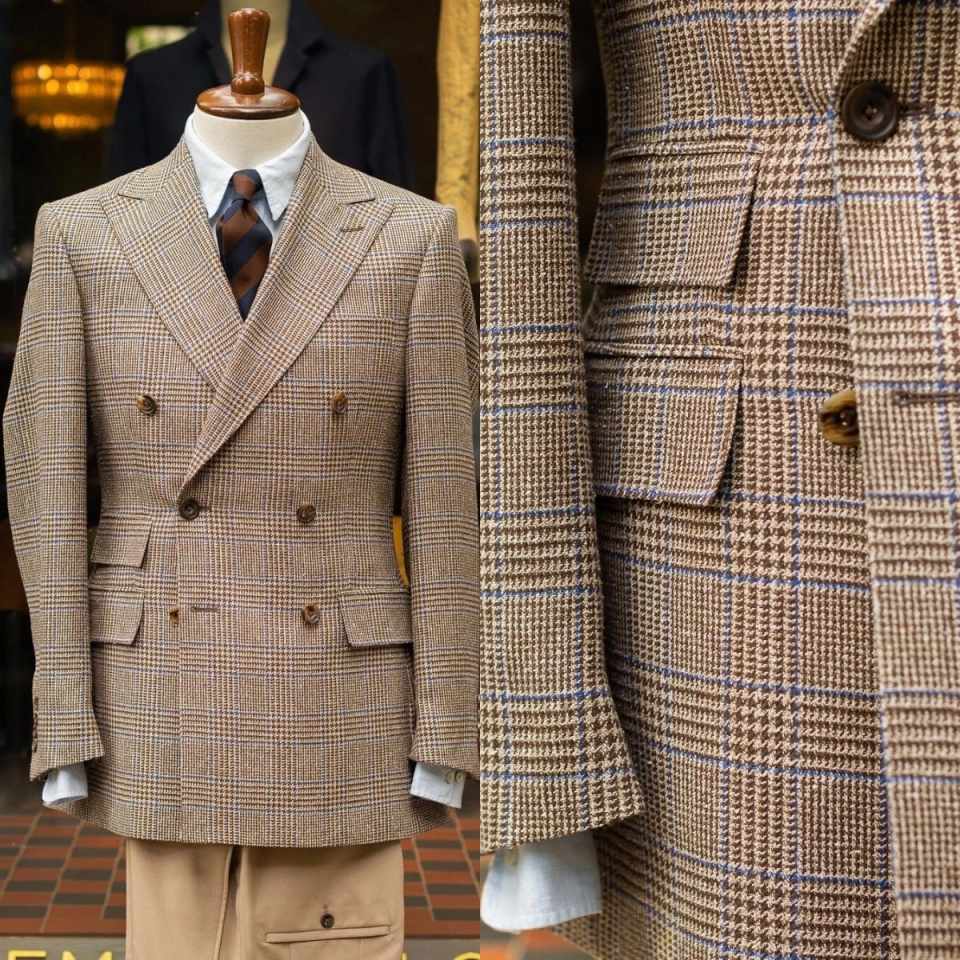 Retro Check Double Breasted Me - огляд і ціна Men'S Formal Wear For Reception