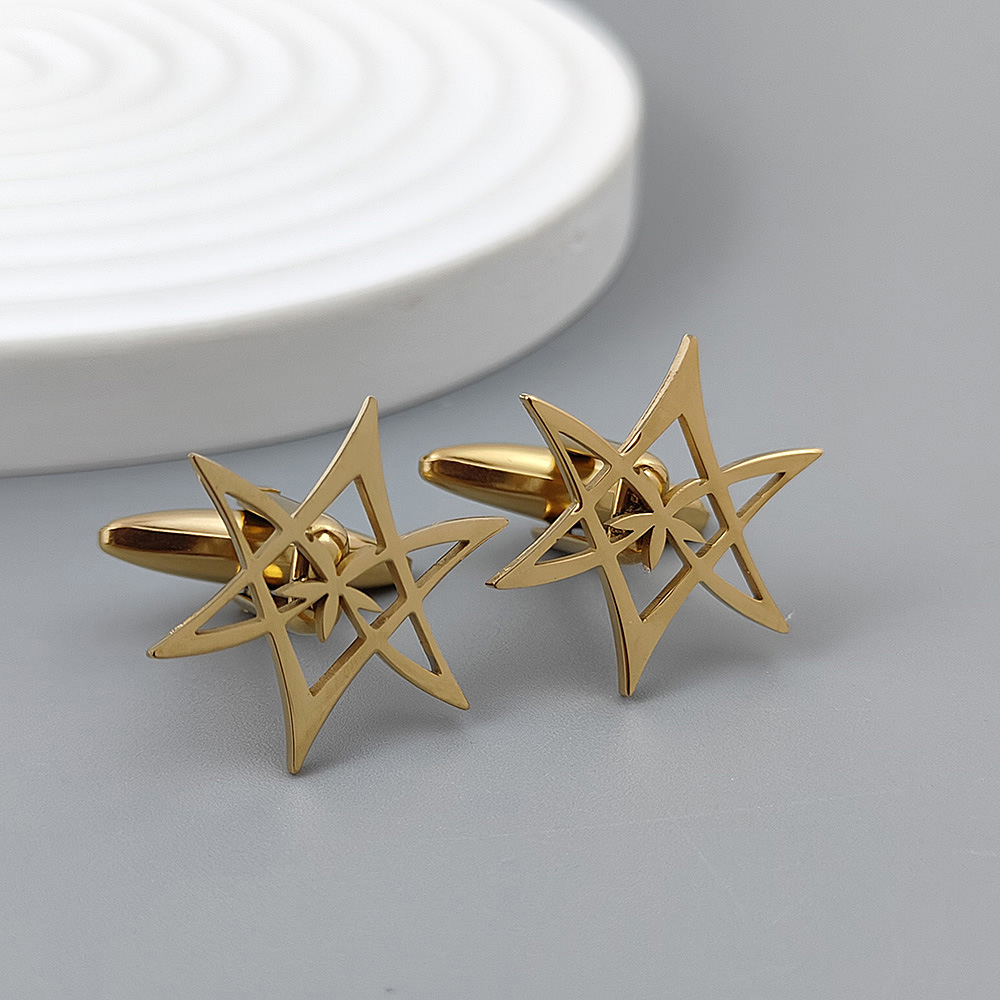 Hexagonal star gold-plated cuf - огляд і ціна Men'S Gothic Formal Wear