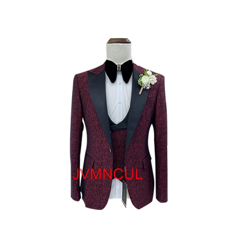 Men's Jacquard 3 Piece Suit Sl - огляд і ціна Men'S Formal Wear For Reception