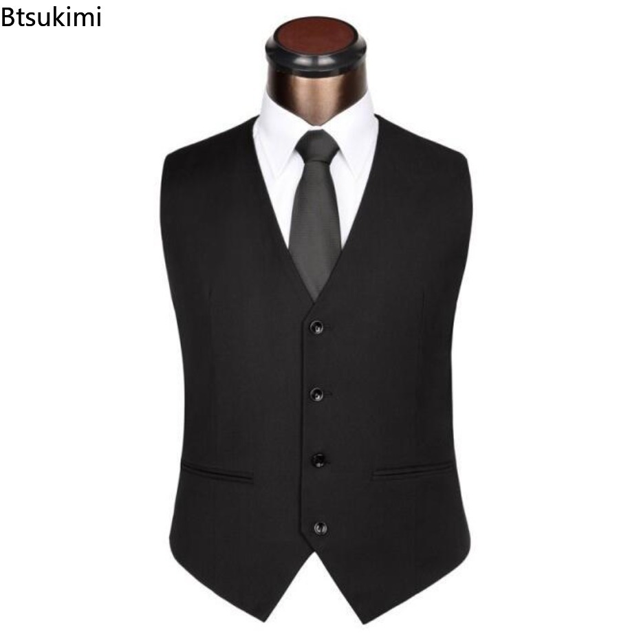 S-6XL Plus Size Men's Korean S - огляд і ціна Men Formal Wear Vest